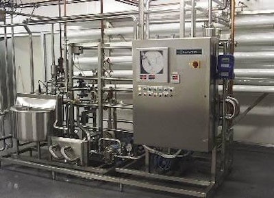 The standard pasteurization system consists of four main components: liquid handling system of balance tanks, product, and CIP pumps and values; heat exchanger; holding tubes where the pasteurization process takes place; and the control and recording systems.
