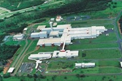 Vista aérea del complejo industrial de Perdigão en Rio Verde, Goiás.