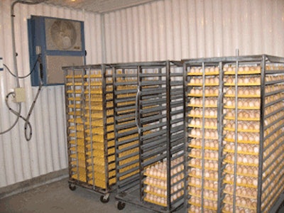 The ideal situation is for hatching eggs to undergo only two temperature direction changes: at the hatchery and the setters.