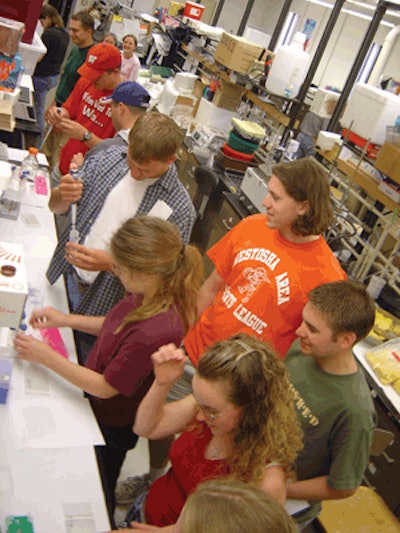 Interactive sessions like laboratory work and field trips are an important part of poultry science training at the COE.