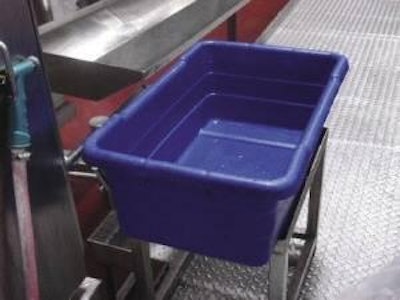 Reusable containers like lugs' or totes' can become sources of contamination and should be addressed in your sanitation program.