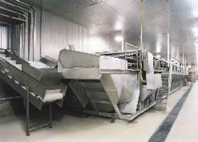 Microbiological data was used to establish a program for emptying the last two chillers at Michigan Turkey Producers every other production day.