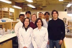 Dr Betti (right) and his research team.