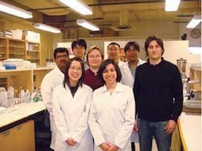 Dr Betti (right) and his research team.