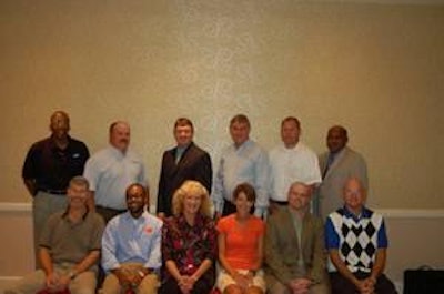The College Student Career Program Advisory Committee includes: (Seated from left) Dave Kennemer, Aviagen; Rashad Delph, Tyson Foods Inc.; Kathy Davis, Equity Group – Eufaula Division; Lynn Worley-Davis, North Carolina State University; Doug Anderson, Wayne Farms; Glen Balch, George’s Inc.; and (standing from left), David Jones, Perdue Farms Inc.; Dirk Wise, Penn State University; Donnie King, Tyson Foods Inc.; Elton Maddox, Wayne Farms; Dr. Mike Kidd, Mississippi State University; and Dr. Willie Willis, North Carolina A&T University.