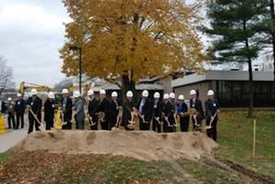 The groundbreaking at the Danisco plant expansion in Madison, Wis.