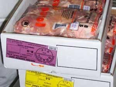 Pollo brasileño listo para la exportación