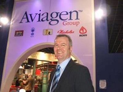 Aviagen's Alan Thomson overcame difficulties to reach the show.
