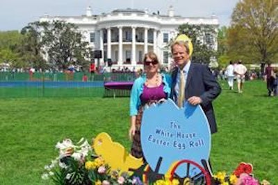 AEB Chairman Craig Willardson and his wife Betsy on the South Lawn of the White House for the 132nd Annual Easter Egg Roll.