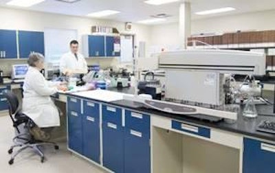 View of fully equipped diagnostic and quality assurance laboratory equipped to perform conventional microbiology and PCR assays for salmonella