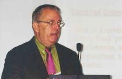 Tim Amlaw, of the American Humane Association, reviews the involvement of the AHA in agriculture at the 2010 NECAD.