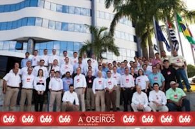 Participantes en el quinto encuentro de Cobb-Vantress para el sector avícola latinoamericanos.