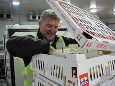 Aviagen Australia inspects its crates before shipping.