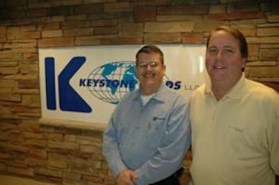 From left: Steve Smith, operations supervisor, O’Brien & Gere, and David Toddes, director of environmental programs, Keystone Foods