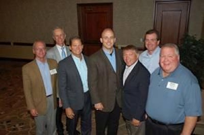 Supermarket/foodservice panelists, from left: Moderator David Nelson, Rabobank; Harry Balzer, NPD Group; Jim Beauvais, Roundy’s Supermarkets; Mike Ledford, Unified Foodservice Purchasing Co-Op; Michael Pennella, Schwan’s Food Service; Ed Wahlenmaier, Jason’s Deli; and Robert Orton, Sav-A-Lot Food Stores.