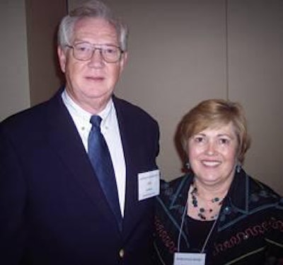 Jim Brock, Chairman of the Industry and Market Development Committee, and Joanne Ivy, Senior Vice President of AEB.