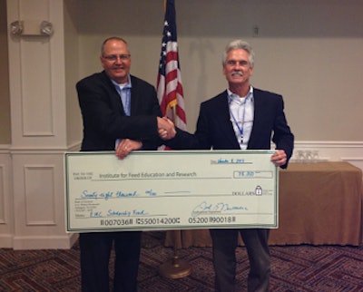 The American Feed Industry Association's Equipment Manufacturers Council has donated $78,000 to IFEEDER for use for scholarships to students seeking an education related to the feed industry.