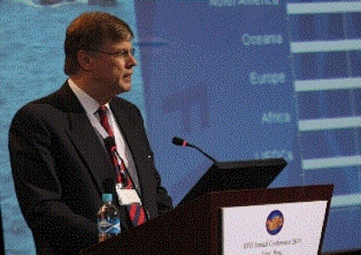 Arni Mathieson of the United Nations Food and Agriculture Organization was one of the featured speakers at the 2011 IFFO conference.