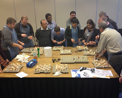 The Aviagen EMEA Production Management School, held recently in the Netherlands, included an egg workshop.