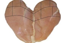 Breast from six-pound broiler could yield 60 percent filet, 30 percent nuggets and 10 percent trim.