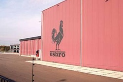 Esbro’s new poultry processing plant was the first in the world to operate an evisceration line at 225 birds per minute.