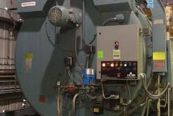 The main boiler at the Perdue Farms feed mill. Regular maintenance and checks have kept it running for years with no problems.