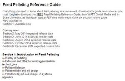 Log in to www.wattagnet.com to download informative PDFs in the Feed Pelleting Reference Guide.