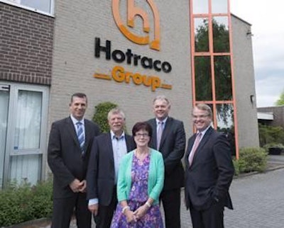 Chris and Anny Beelen, front, transferred ownership of Hotraco to Diederik Fetter, Erick Gielen and Edwin van Rensch.