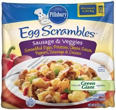 Pillsbury breakfast products with eggs as the main ingredient have been developed to provide consumers a quick easy breakfast with homemade taste.