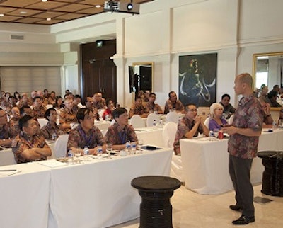 Aviagen customers and distributors take part in the annual Ross Asia Association Meeting in Bali, Indonesia.