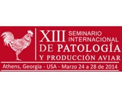 El XIII Seminario Internacional de Patología y Producción Aviar, está organizado por la Asociación Colombiana de Veterinarios Avícolas (Amevea) y auspiciado por la Universidad de Georgia.
