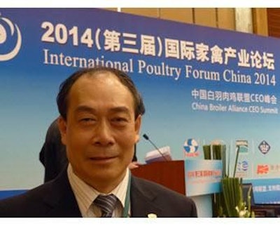 Foto de B. Ruiz | El Sr. She Feng, presidente de China Broiler Alliance está convencido de que debe promoverse la industrialización de la industria avícola china.