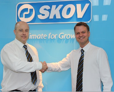 Leo Ostergaard, left, will succeed Thomas Hansen, right, as managing director of Skov Asia.