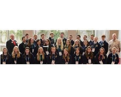 National FFA Organization Poultry Evaluation Career Development Event members at the 2015 IPPE. (Not pictured: Hughson FFA, California)