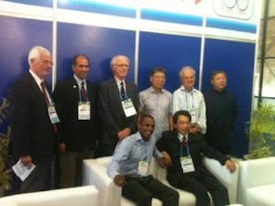 Members of the World's Poultry Science Association, Chinese Association of Animal Science and Veterinary Medicine and VNU/VIV Exhibitions at the World's Poultry Congress.