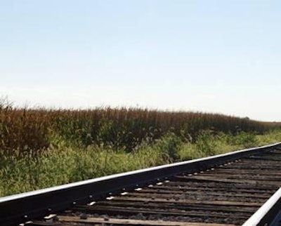 Corn is being stockpiled in some parts of the U.S. due to railroad cars transporting oil instead of corn.