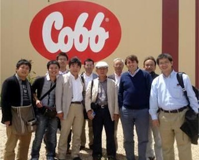 Visitors from Matsusaka Farms spend a week visiting Cobb sites in Europe.