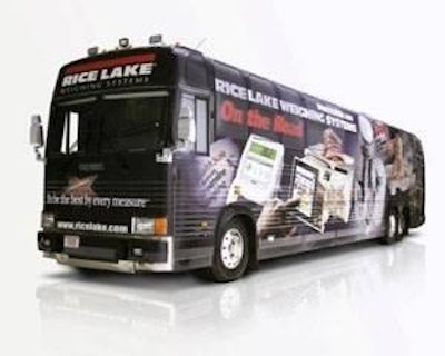 The Rice Lake bus that will tour North America.
