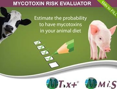 The Mycotoxin Risk Evaluator is produced by Olmix.