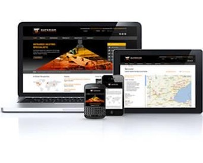Visitors to the Superior Radiant Products website can find global and local representatives through an interactive map.