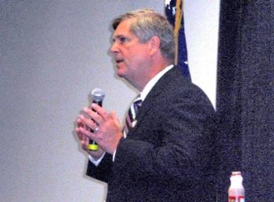 U.S. Secretary of Agriculture Tom Vilsack expressed his frustration with the stalled farm bill and defended his ethanol policy at the World Dairy Expo.