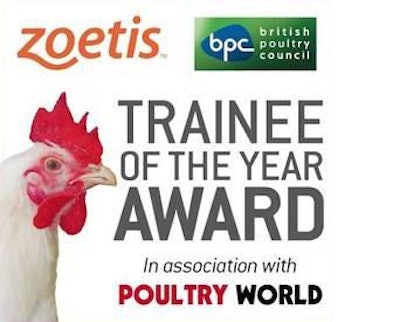 The Zoetis/British Pouly Council Trainee of the Year Award is offered to any age.