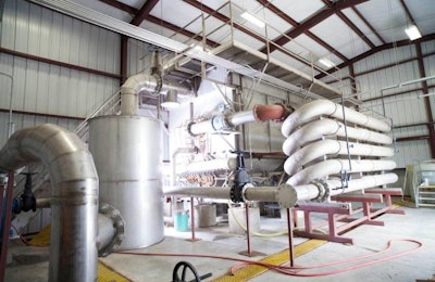 A chemical DAF installed between the sequencing batch reactor and second biological basin improves settling of the reactor's biological solids.