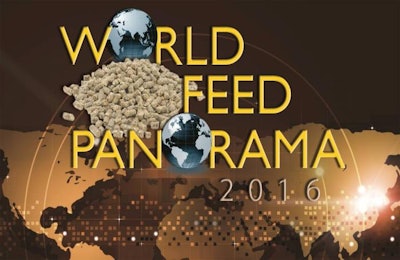 Feed International's World Feed Panorama report shows world compound feed production by industrial manufacturers for food animals and aquaculture reached 884.4 million metric tons in 2015. | Composite created using images from Bigstock.com