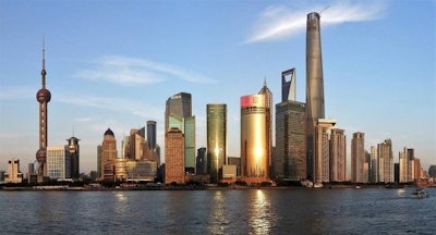 El perfil de Shanghái, China. | Wikimedia Commons