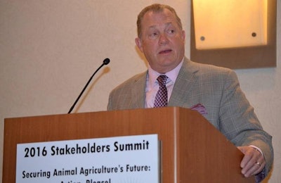 Phil Keiser, president and CEO of Culver's, spoke at the 2016 Animal Agriculture Alliance Stakeholders Summit. | Roy Graber
