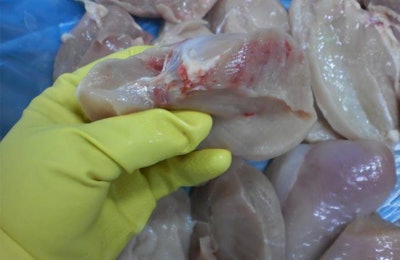 Blood in poultry meat, which may be due to poor stunning, is generally found unacceptable to consumers.