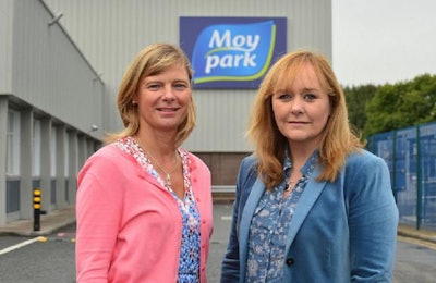 Janet McCollum, Chief Executive of Moy Park, left, with with Northern Ireland Agriculture Minister Michelle McIlveen. | DAERA