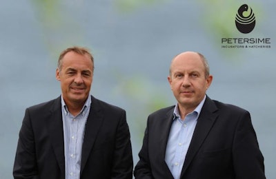 Our difference is incubation that mimics nature, say Michel de Clercq and Paul Degraeve, managing directors of Petersime. Photo courtesy of Petersime.