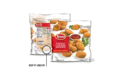 Tyson Foods is recalling 5-pound bags of Tyson Fully Cooked Panko Chicken Nuggets that consumers may have purchased at Costco locations. | Tyson Foods